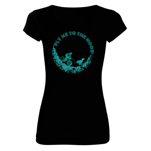 Tričko s potiskem Fly me to the moon