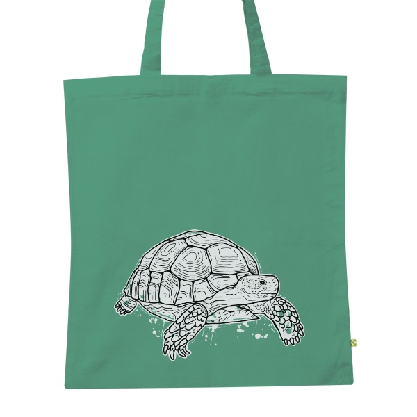 BIO platená taška s potlačou Korytnačka