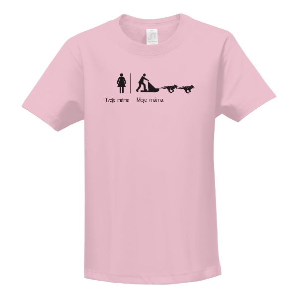 Tričko s potiskem Moje Máma musherka