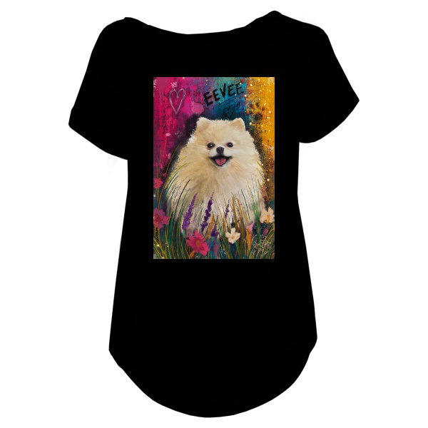 Tričko s potiskem Pomeranien Eevee